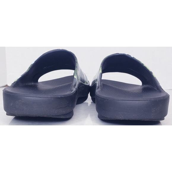 OOFOS Ooahh Green Camo Unisex Slides Sandals Men's US 8/ Wms. US 10/ EUR 41 - Picture 4 of 12
